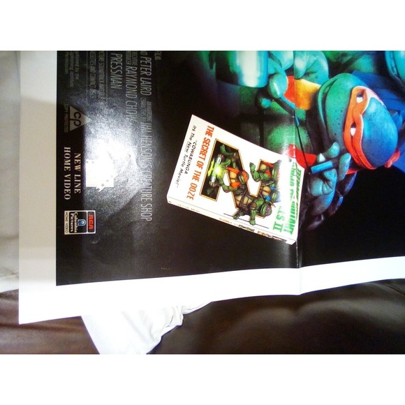 1991 teenage mutant ninja turtles 2 the secret of the ooze movie poster - Picture 6 of 6